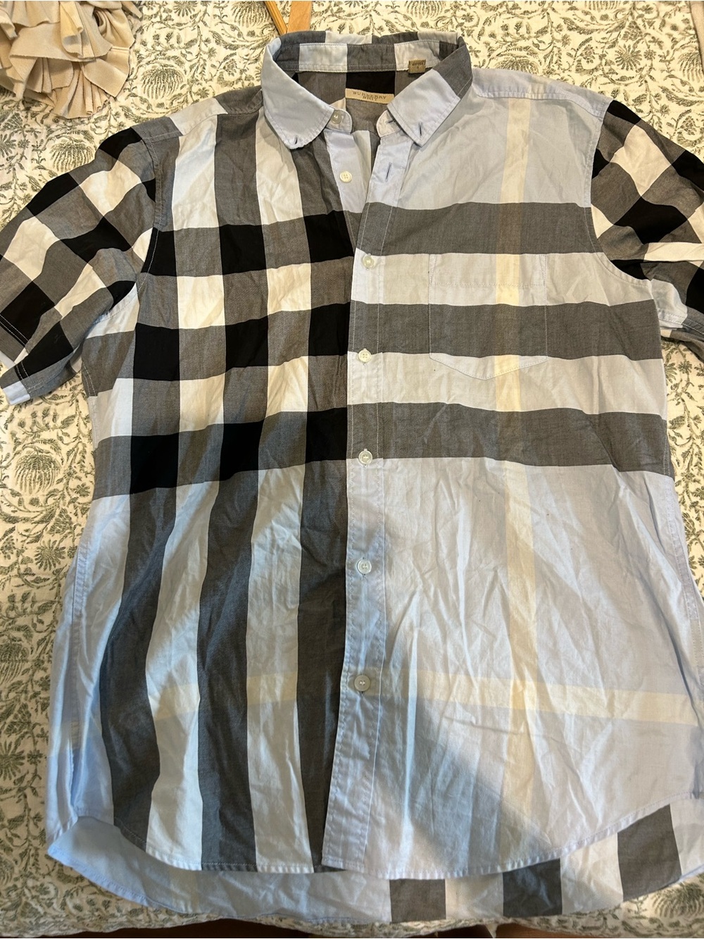 Burberry Men’s Button-Down Shirt - 100% Cotton